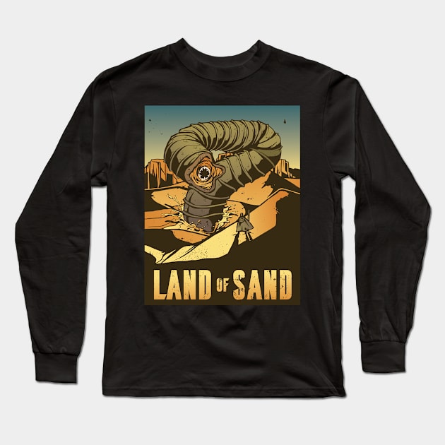 Arrakis Sandworm Long Sleeve T-Shirt by Hmus